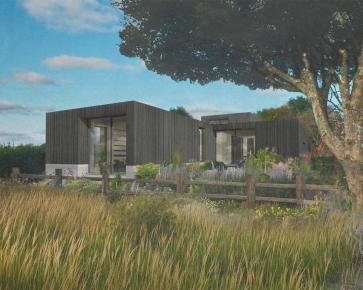 Planning permission has now been granted for this new home at Moulin Huet de Haut, St Martin, Guernsey.
Designed to make the most of its remarkable setting on Guernsey’s south east coast, the house is carefully arranged around a series of courtyards that shape the experience of arriving, living and spending time outdoors. These spaces range from sheltered entrance courts to private gardens for entertaining, while carefully aligned views maintain a constant connection to the English Channel, with Jersey and France beyond.
Although contemporary in its expression, the long, low form draws on the character of the local landscape. Its horizontal proportions respond to the pattern of narrow fields and hedgerows that define this part of the island, helping the building sit naturally within its surroundings.
Landscape design by @harrisbuggstudio
#ContemporaryArchitecture #ResidentialArchitecture #HouseDesign #CourtyardHouse #IslandArchitecture